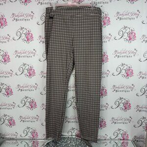Zac & Rachel pants bottoms gingham pink Plaid Pants in Black and White